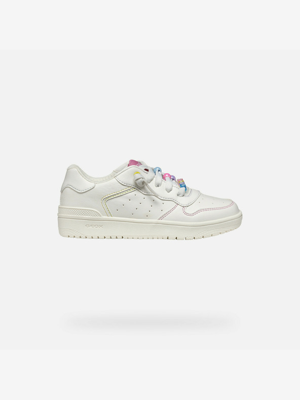 Geox Biele dievčenské tenisky Geox Washiba