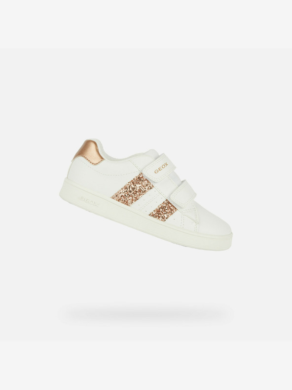 Geox Biele dievčenské tenisky Geox Eclyper