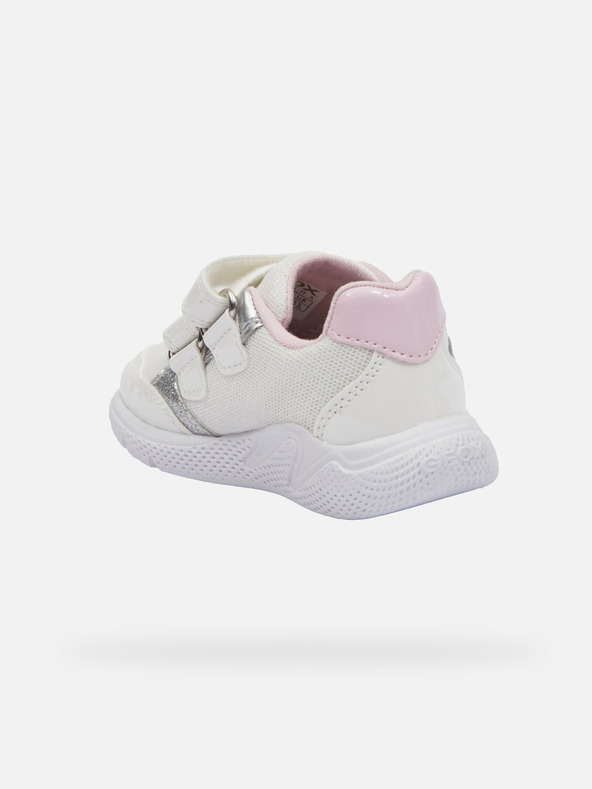 Geox Dievčenské prvé kroky Geox Sprintye Biela