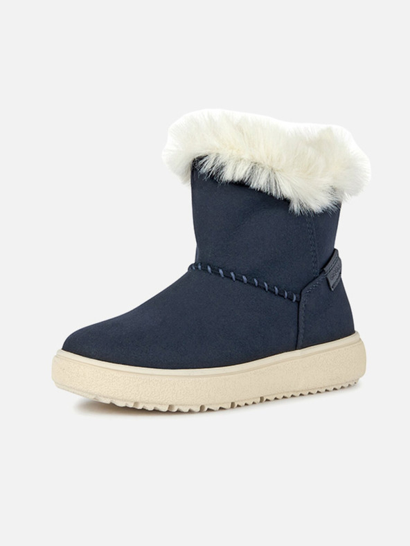 Geox Tmavomodré dievčenské členkové topánky Geox Theleven