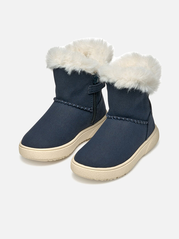 Geox Tmavomodré dievčenské členkové topánky Geox Theleven