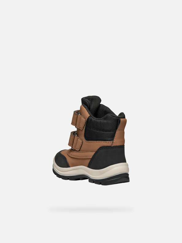Geox Hnedé chlapčenské zimné topánky Geox Flanfil B Abx