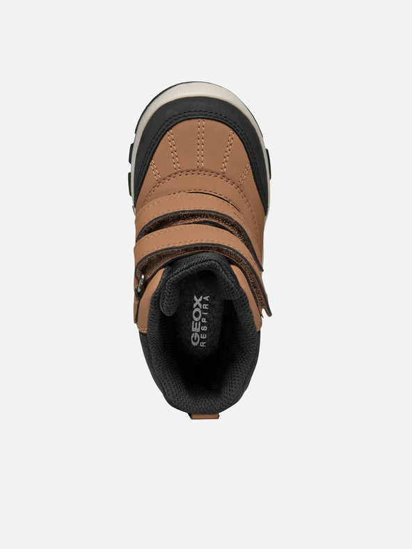 Geox Hnedé chlapčenské zimné topánky Geox Flanfil B Abx