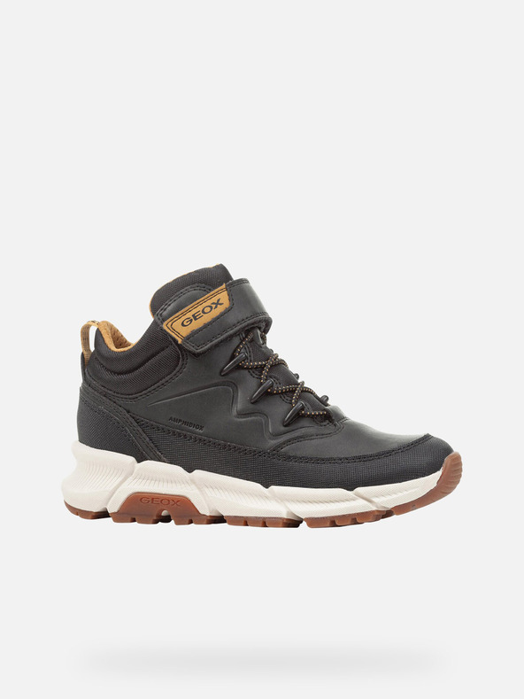 Geox Čierne chlapčenské členkové topánky Geox Flexyper Plus