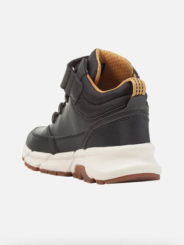 Geox Čierne chlapčenské členkové topánky Geox Flexyper Plus