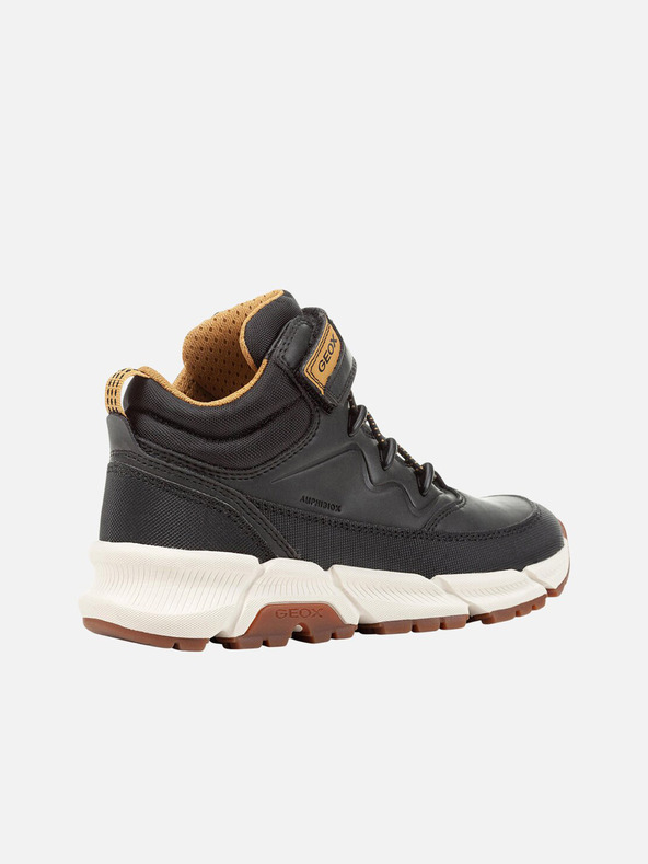 Geox Čierne chlapčenské členkové topánky Geox Flexyper Plus