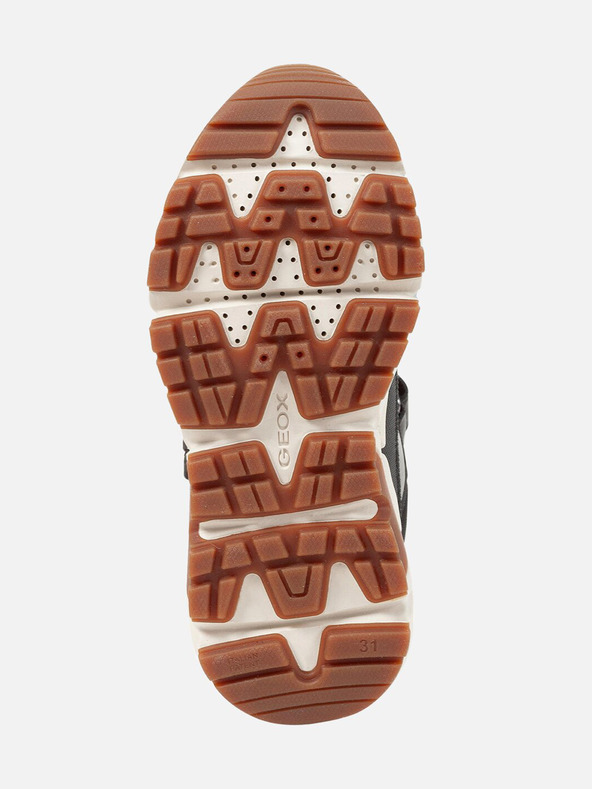 Geox Čierne chlapčenské členkové topánky Geox Flexyper Plus