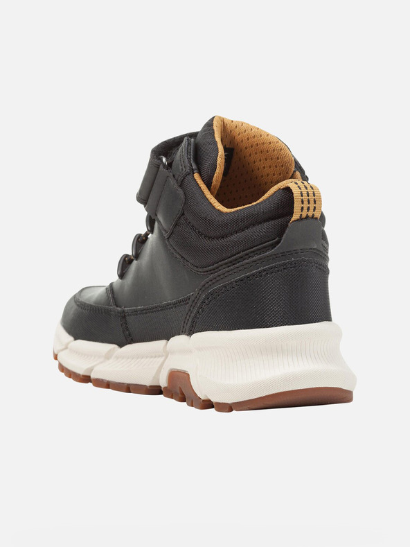 Geox Čierne chlapčenské členkové topánky Geox Flexyper Plus