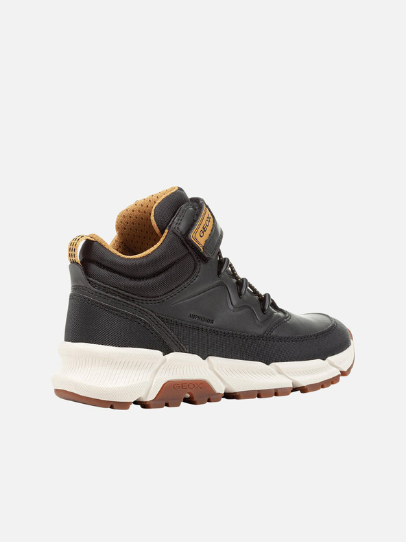 Geox Čierne chlapčenské členkové topánky Geox Flexyper Plus