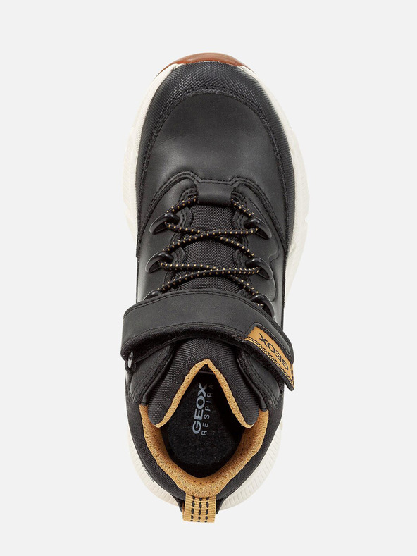 Geox Čierne chlapčenské členkové topánky Geox Flexyper Plus