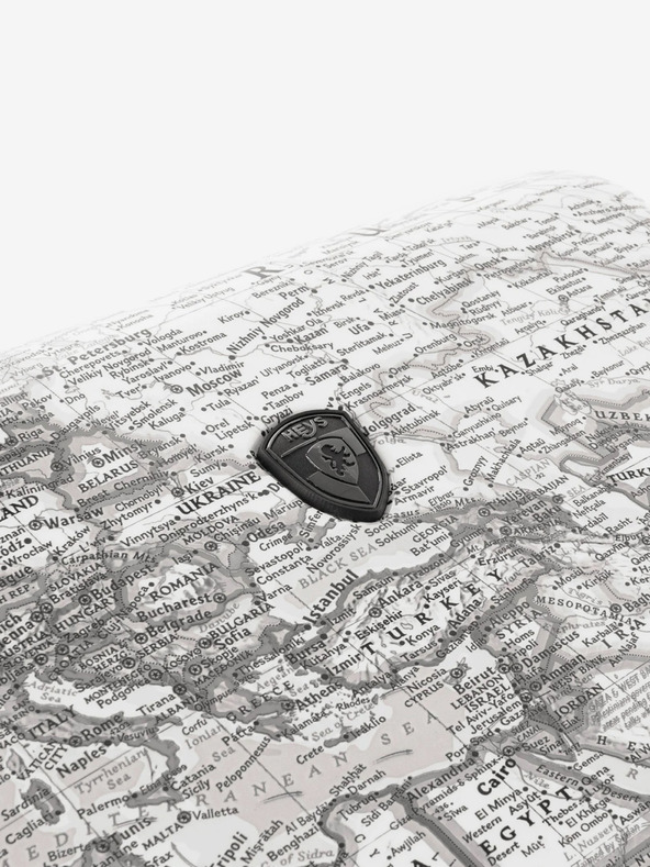 Heys Svetlošedý vzorovaný cestovný kufor Heys Journey 3G L