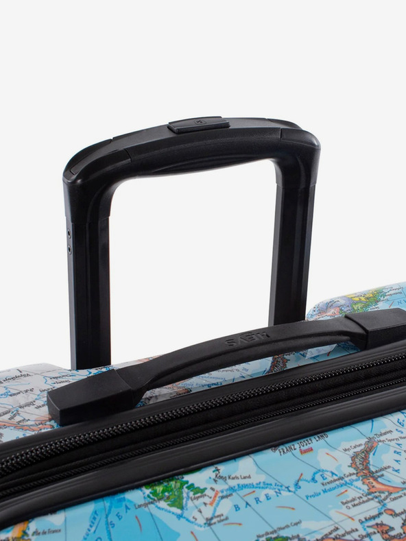 Heys Modrý vzorovaný cestovný kufor Heys Journey 3G M