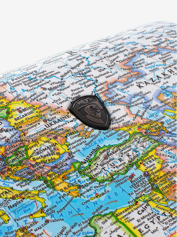 Heys Modrý vzorovaný cestovný kufor Heys Journey 3G M