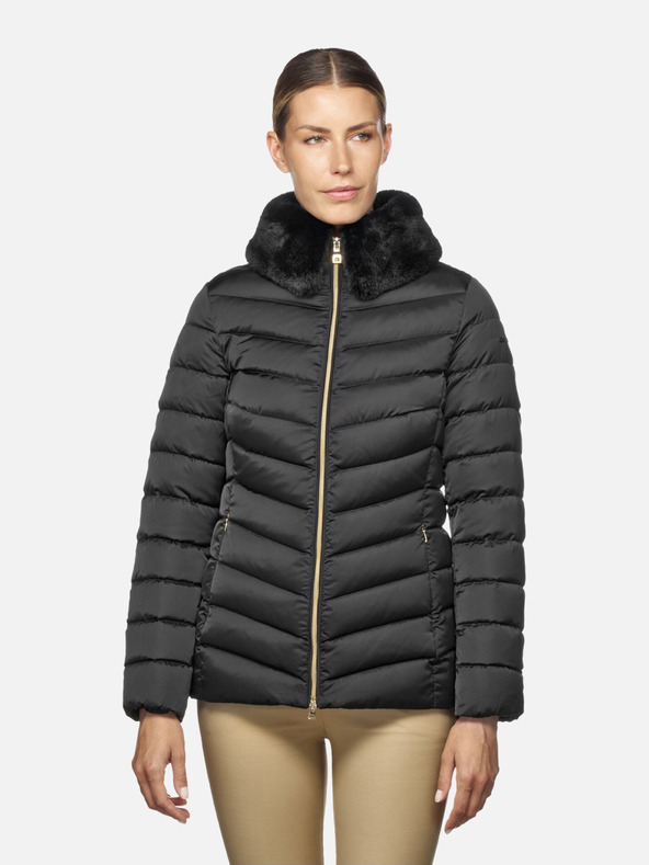 Geox Čierna dámska páperová bunda Geox Bettanie