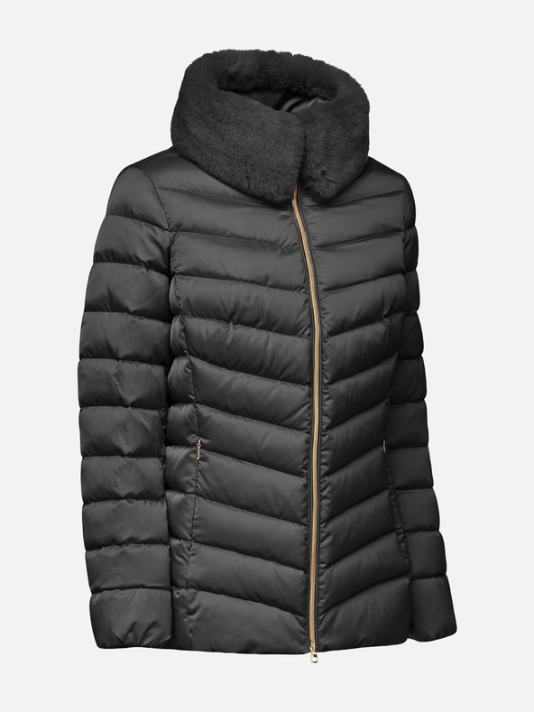 Geox Čierna dámska páperová bunda Geox Bettanie