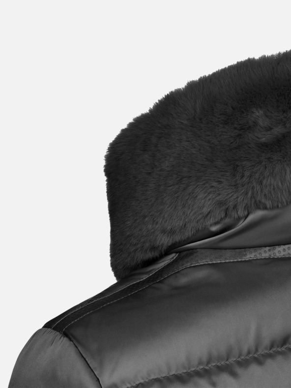 Geox Čierna dámska páperová bunda Geox Bettanie