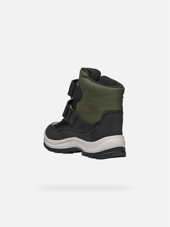 Geox Čierne chlapčenské zimné topánky Geox Flanfil B Abx