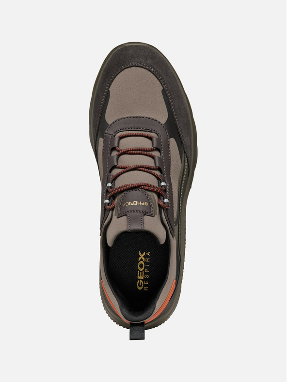 Geox Sivé pánske tenisky Geox Spherica Actif