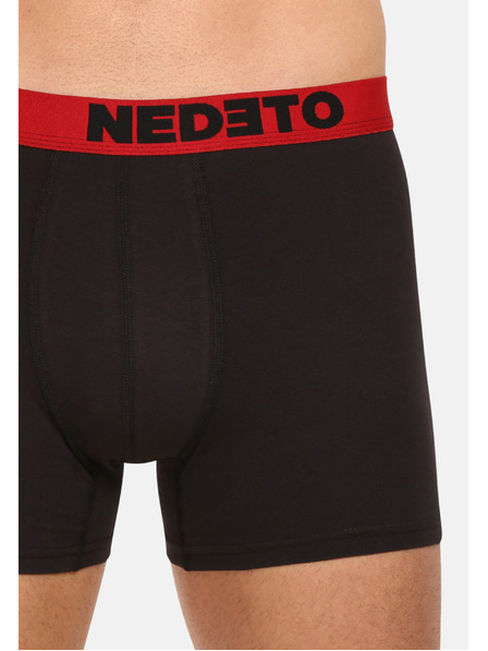 Nedeto Súprava siedmich pánskych boxeriek v čiernej farbe Nedeto