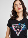 Guess Čierne dámske tričko Guess Kathe