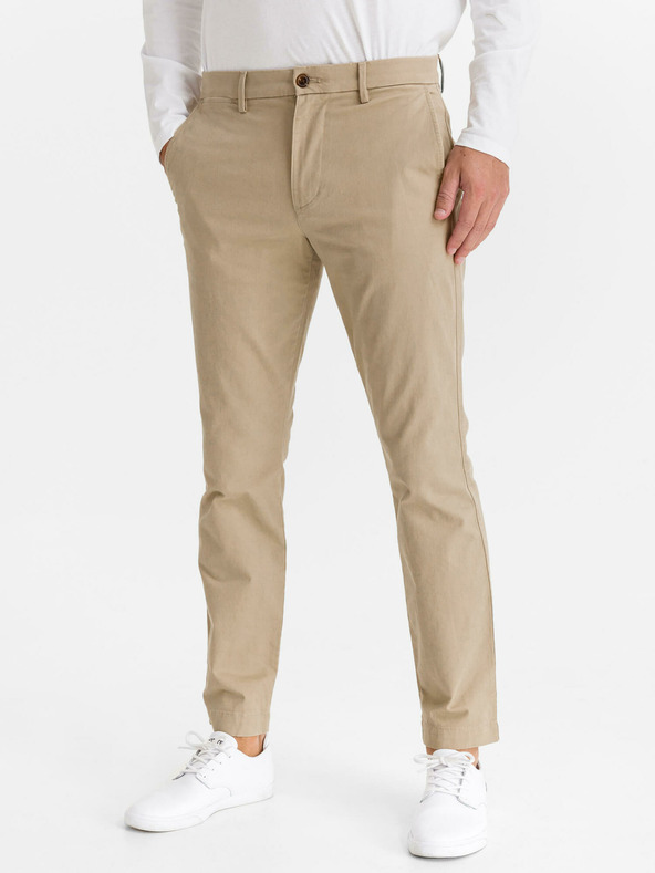 GAP Nohavice essential khaki skinny fit GapFlex GAP