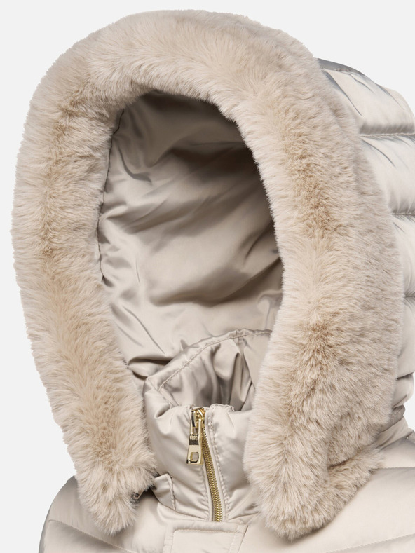 Geox Béžová dámska páperová bunda Geox Bettanie