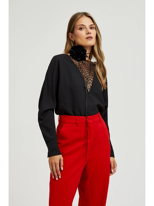 Moodo Čierny dámsky náhrdelník Moodo