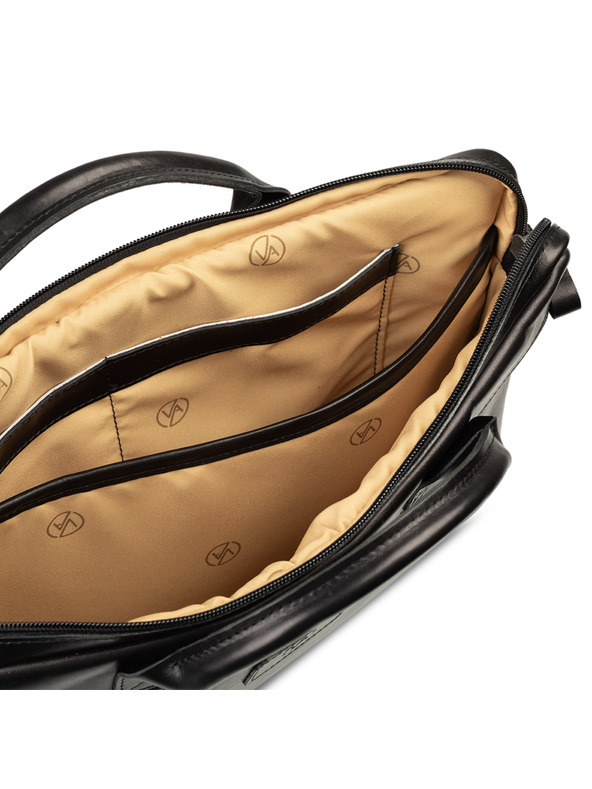 Vasky Kožená taška čierna VASKY