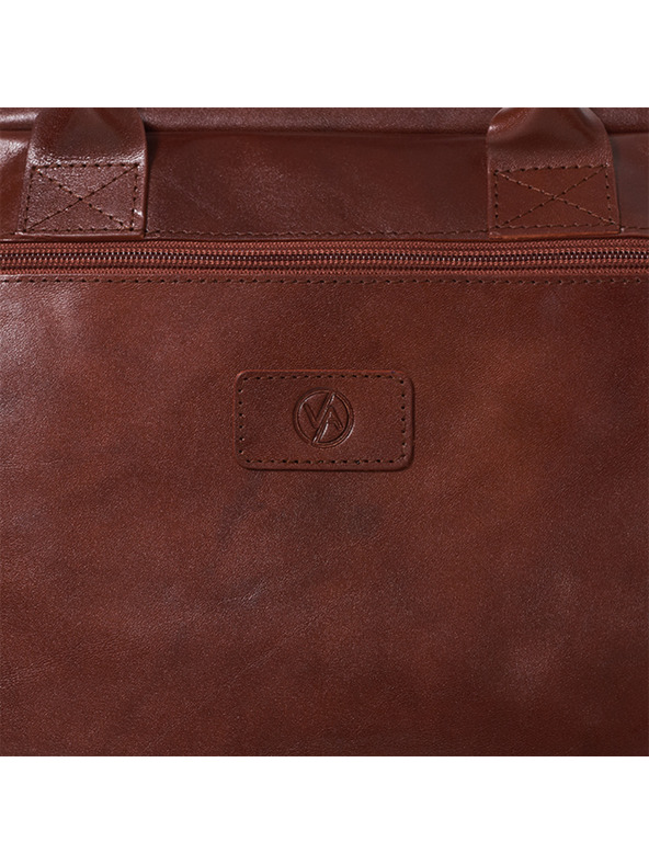 Vasky Harvey Brown - kožená taška hnědá - i ženu česká výroba ze Zlína One size EU Obal na telefón