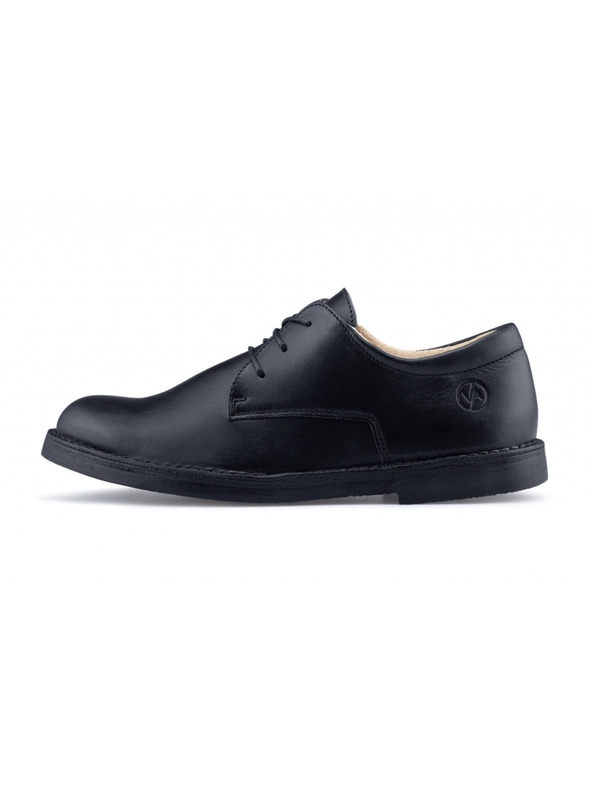 Vasky Dámske kožené slip on čierne - jarné / jesenné topánky Vasky Derby Dark
