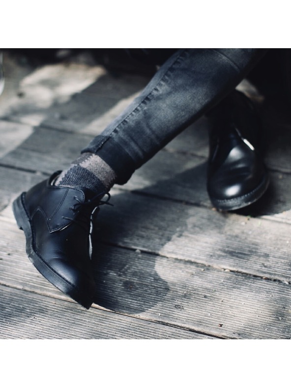 Vasky Dámske kožené slip on čierne - jarné / jesenné topánky Vasky Derby Dark