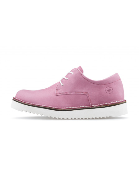 Vasky Dámske kožené poltopánky ružové - jar / jeseň Vasky Derby Boots