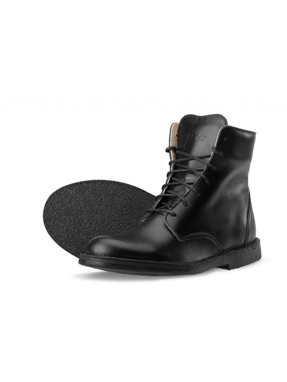 Vasky Dámske kožené členkové topánky čierne - jesenné / zimné topánky, obuv Vasky Lydie