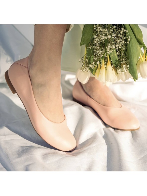 Vasky Vasky Misty Pink Kožené balerínky ružové - jarná / jesenná obuv česká výroba zo Zlína 35 EU