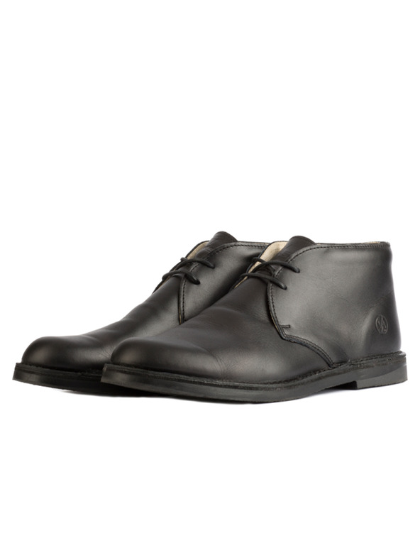 Vasky Dámske kožené členkové topánky čierne - jar / jeseň topánky, obuv Vasky Desert