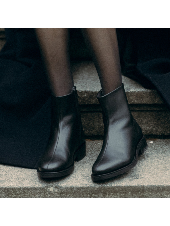 Vasky Dámske kožené poltopánky Vasky Jane čierne