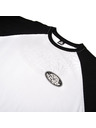 Horsefeathers Tričko Dynamo Raglan - biele/čierne HORSEFEATHERS