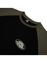 Horsefeathers Tričko Dynamo Raglan - čierna/opálená olivová HORSEFEATHERS