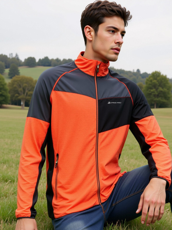 ALPINE PRO Pánska rýchloschnúca mikina s cool dry ALPINE PRO ONNEC 2