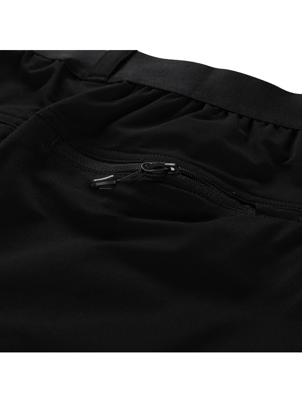 ALPINE PRO Pánske rýchloschnúce šortky ALPINE PRO ZAMB 3 čierne