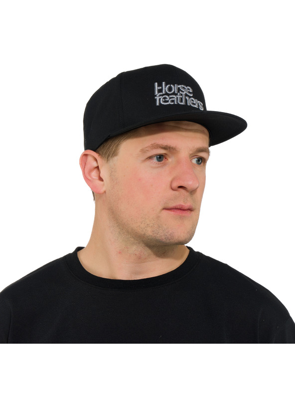 Horsefeathers Čiapka Rise - čierna HORSEFEATHERS