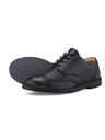 Vasky Pánske čierne kožené poltopánky - jar / jeseň Topánky, obuv Vasky Brogue Low Noir