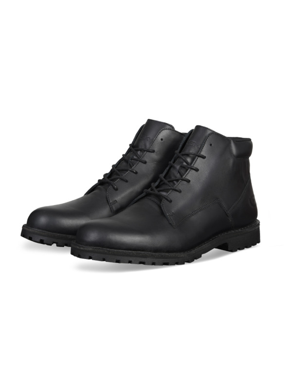 Vasky Pánske kožené členkové topánky čierne - jesenné/zimné topánky, obuv Vasky Hillside Waterproof