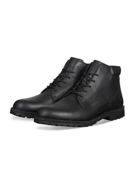 Vasky Pánske kožené členkové topánky čierne - jesenné/zimné topánky, obuv Vasky Hillside Waterproof