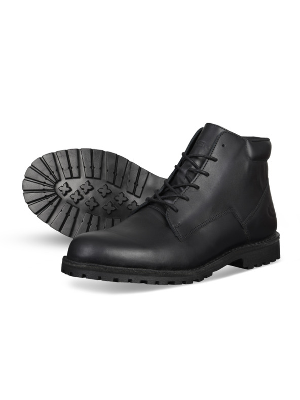 Vasky Pánske kožené členkové topánky čierne - jesenné/zimné topánky, obuv Vasky Hillside Waterproof