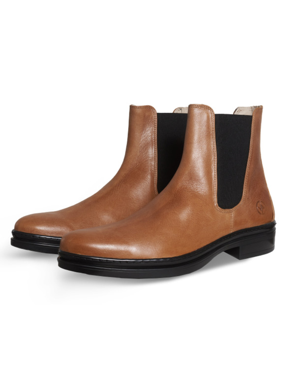 Vasky Pánske kožené topánky Chelsea Light Brown Vasky Chelsea Caramel