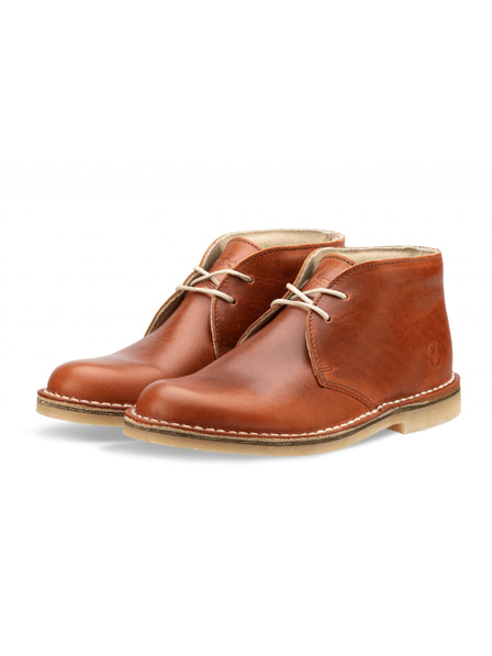 Vasky Pánske kožené členkové topánky hnedé - jarné / jesenné topánky, obuv Vasky Desert Brown