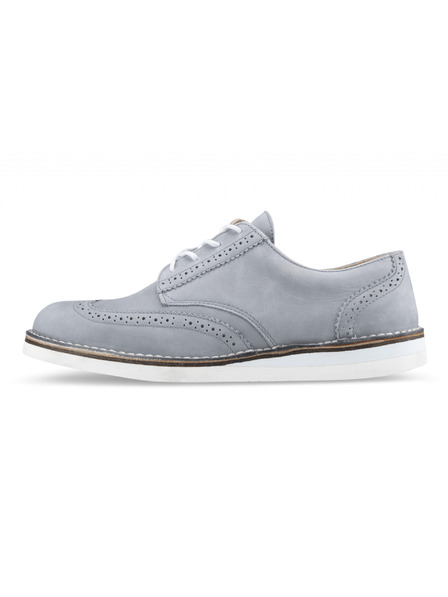 Vasky Pánske sivé kožené poltopánky - jar / jeseň Topánky, Topánky Vasky Brogue Low
