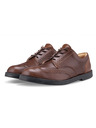 Vasky Pánske elegantné kožené poltopánky tmavohnedé - jar / jeseň topánky Vasky Brogue Low Dark