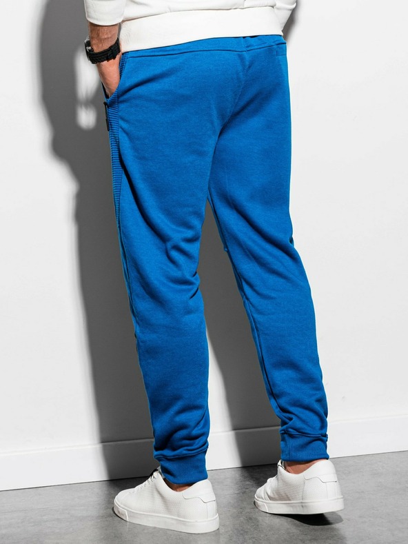 Ombre Clothing Modré pánske tepláky Ombre Clothing P920